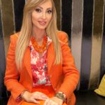 Veronika Mindal Instagram - Too cool for mellow yellow, rocking orange instead! After moving to Orange county, I’m became in love in orange color 🍊 Blazer & bracelet by #ralphlauren Pants by #hugoboss Belt by #versace Follow for more fashion and music inspiration #actress #model #maturemodel #singer #songwriter #Hollywood #LosAngeles #NewYork #Paris #Milan #Artist #Instagram #Instastyle #tattooedgirl #Insta #Bloomingdale #dress #mature #fashion #design #fashiondesign #macys #певица #актриса #Fashionblogger #veronikamindal