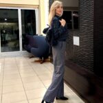 Veronika Mindal Instagram - Design is a constant challenge to balance comfort with luxe, the practical with the desirable.Trying to balance a beautiful feminine look in a minimalistic style. Palacio pants - my new passion. . . . Pants @massimodutti Jacket and bodysuit @nicolemillernyc Boots @marc.fisher Belts @michaelkors Backpack @stefanel_official . . . . . #actress #model #maturemodel #singer #songwriter #Hollywood #LosAngeles #NewYork #Paris #Milan #Artist #Instagram #Instastyle #tattooedgirl #Insta #Bloomingdale #dress #mature #fashion #design #fashiondesign #macys #певица #актриса #Fashionblogger #veronikamindal