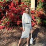 Veronika Mindal Instagram - Creating my own personal style makes my spirit sparkle. Because the true style is about expressing your individuality. Skirt& sweater suit by @jessicasimpson Bag @dkny . . actress #model #maturemodel #singer #songwriter #Hollywood #LosAngeles #NewYork #Paris #Milan #Artist #Instagram #Instastyle #tattooedgirl #Insta #Bloomingdale #dress #mature #fashion #design #fashiondesign #Interiordesign #macys #певица #актриса #Ukraine #Norstrom #Macy’s #Marshalls #fashionblogger