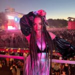 Veronika Nízlová Instagram - Uzasny vikend s uzasnymi ludmi😈🔥🖤🤩 Dakujeme za pozvanie @nyxcosmetics_czsk Na @szigetofficial som bola po prvykrat a uz teraz viem, ze chcem ist aj buduci rok! Neskutocny zazitok🙏🏻 Koncert @davidguetta bol extrem, doteraz sa citim GOOD, YEAH, I’M FEELIN ALRIGHT… Za tieto mega copiky dakujem mojej sikovnej Lucke @copiky_luca 🥰
