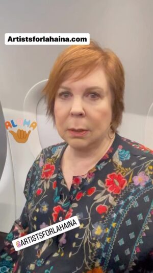 Vicki Lawrence Instagram - This auction is going on for a week…its kinda like EBay in format…you can keep@bidding until you win. #formaui @artistsforlahaina