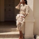 Vicky Jeudy Instagram – Fun with feathers 💋
#vickyjeudy #feathers #fashion