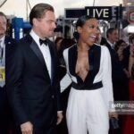 Vicky Jeudy Instagram – Lovely Memories…someone was a little too excited to meet Mr. Leonardo DiCaprio 💜 @sagawards 
#levelup #chocolateandvanillaswirl 
#foreshawdowing