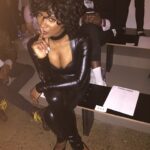 Vicky Jeudy Instagram - A #TB moment at the @theblondsny presentation. #WhitneyHouston or #Catwoman ? #VickyJeudy