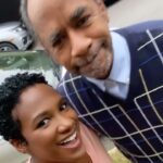 Vicky Jeudy Instagram – Love having fun with the legendary  @timreidsr 
#moviemaking