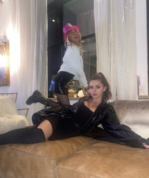 Victoria Konefal Instagram - Mama Mia, here we go again 🍾🤍🤗 cheers to the new year and the blessings//abundance//magic in store for us all, xoxo🥂🤘🏼🎸