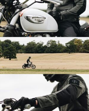 Victoria Pendleton Instagram - “Courage is being scared to death - but saddling up anyway.” - John Wayne

Throwback to the track at Malle Mile where co-founder Louis was joined by brand ambassador Victoria Pendleton for a Triumph motorbike ride out. 🏍️

Both pictured wearing the Hybrid Jacket, a versatile, water and wind resistant, rip stop layer, perfect for the changing seasons.

📸 @mhardy_photo 

#ThruDark #EndeavourThroughAdversity #Hybrid