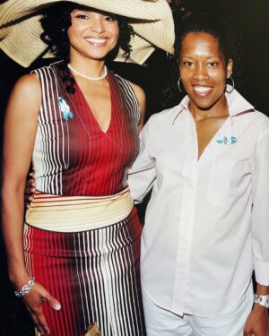 Victoria Rowell Instagram - Sharing an afternoon w/friend @iamreginaking supporting foster care. #flashbackfriday