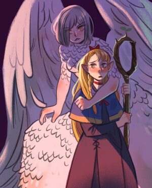 Victoria Ying Instagram - Who else is watching Dungeon Meshi? I love this series and I'm a big Farcielle stan! ⁠
#kawaii #fanart #animegirl #dungeonmeshi #Farcielle #netflix #deliciousindungeon ⁠
