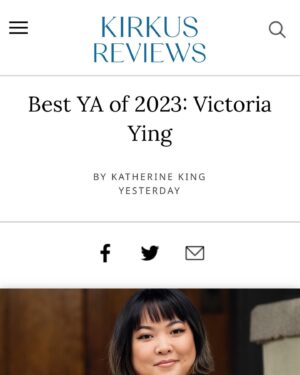 Victoria Ying Instagram - It’s me!! Thank you to kirkus and every one of my readers. I adore you all and hope I can make books forever 📚