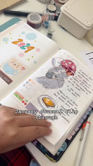 Victoria Ying Instagram - Keeping up with the #Hobonichi this year! My journal is a mix of things including drawing, pictures, and stickers. Do you guys like to journal? #journalinspiration #hobonichicousin #hobonichiplanner #artjournal