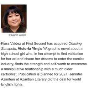 Victoria Ying Instagram - My newest book has been announced! I wrote the story in 2020 based on experiences from my own life. I have big plans for this book and I can't wait to share it with you all. #bookstagram #kidlitart