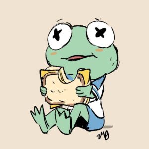 Victoria Ying Instagram - Baby Kermit is so cute! Throwback to 2021.