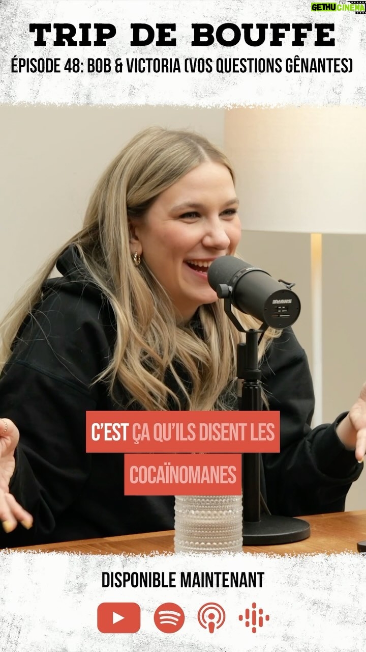 Victoria Charlton Instagram - Comment j’ai annoncé ma grossesse à Bob 😅🩷 Dans le dernier podcast de la saison, Bob et moi faisons un petit life update et Bob répond à toutes les questions que les filles aimeraient poser aux hommes mais que c’est trop gênant! 🙈 Watch out, il y va pas par 4 chemins 😂