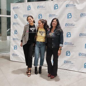 Victoria Moroles Instagram - Thank you to everyone who showed up to the @ppgreatertx Plan B Screening on Thursday! A big thanks to @stacyalex1 our chairperson for the event, our fearless event leader @mamamelita27 and the WHOLE PPGT staff. I’m still feeling activated and inspired. Also, to hear an audience who is so passionate about this topic laugh there butts off at our movie was incredibly refreshing in this moment of direct attack. Action ➡️ Nationwide “Bans off our Bodies” rally is happening this Saturday May 14th. Visit bansoff.org to see where your local rally/march is! 🔗 in bio 

•these awesome Don’t Tread on Me tee’s are sold @gobananarampage   20% of the profits go directly to @ppgreatertx 💪🏻