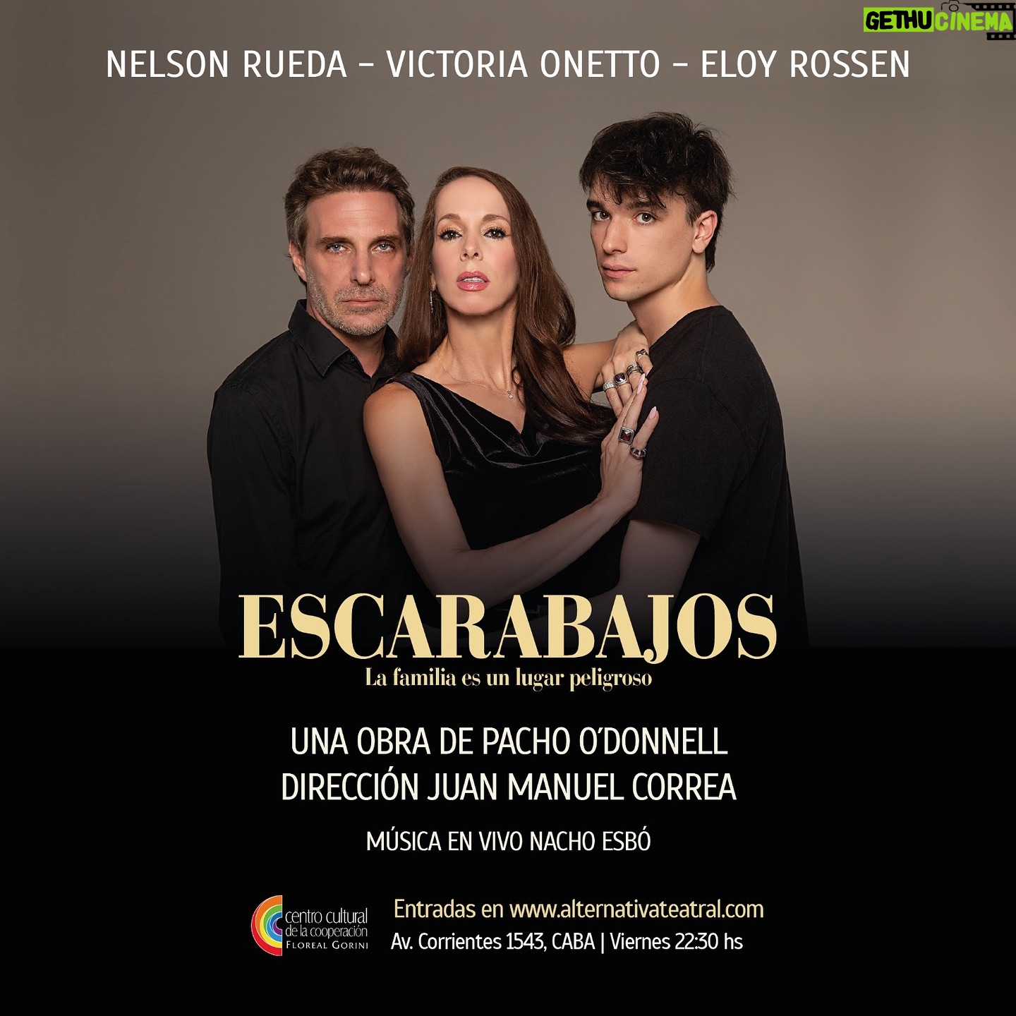 Victoria Onetto Instagram - 🎭✨ ¡Seguimos con Escarabajos ! 🪲 Los viernes de junio y julio en el Centro Cultural de la Cooperación! La obra que tanto nos conmueve vuelve para hacernos reflexionar y sentir con una mirada cruda y vigente sobre la violencia familiar y social. 📅 Todos los viernes de junio y julio a las 22:30 hs 📍 En el Centro Cultural de la Cooperación Floreal Gorini, Av. Corrientes 1543, CABA 🎟️ Entradas disponibles en @alternativaescena Apúrate que se agotan. ¡Nos vemos en el teatro! #Escarabajos #Teatro #Cultura #ObraDeTeatro #buenosaires @escarabajosok @pachoodonnell @juanmanuel____correa @nelsonorueda @eloyrossen_ @nacho_esbo @centroculturaldelacooperacion