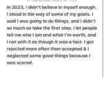Victoria Spence Instagram – If you’re looking back on your year feeling like it’s been a waste because you’re judging it by society’s standards, I hope that sharing the reality of mine can give you some perspective.🫶🏻

Thank you so much for listening to my rambles, skanking with me and being here while we figure out how to do life- you’s mean more to me than you’ll know! Sending you all my love and wishing you a lovely new year ❤️❤️#lessonsivelearned #2023reflections