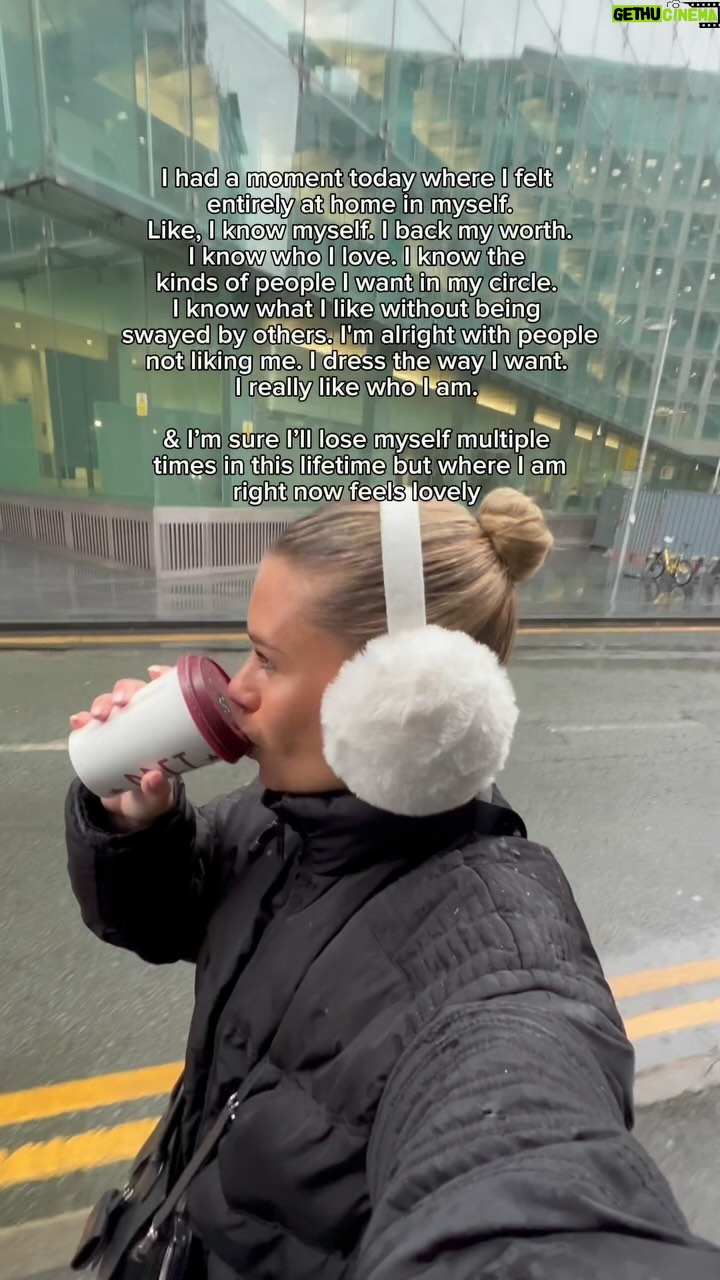 Victoria Spence Instagram - I spent most of my late 20s feeling horrified by the idea of turning 30, but now I’m in my final year of my 20’s, I feel so… powerful?? I don’t know if that’s the right word, but like, I know who I am, and I’m sure of my choices. Like the rest of my 20s, Im not entirely sure of what I’m doing or even what I want to do, but I feel solid and safe in myself as I explore those things.🥳 I had a moment today, when I was walking through town, in the rain, with my overpriced chai latte & I felt an overwhelming sense of ‘we’re home baby’ (probably the post tattoo adrenaline tbh😂) & it felt so lovely 🫶🏻 #20something #selflove