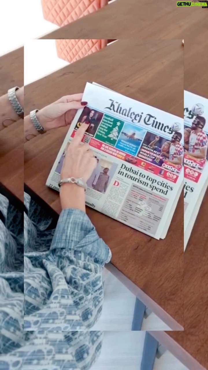 Victoria Unikel Instagram - ‼️Khaleej Times @khaleejtimes front page main news! ‼️ Debbie Wingham @debbie_wingham in ‘The Most Expensive’ Gossip stone TV @gossipstone.tv show! Being a producer and founder of Gossip Stone, I’m so happy that we launched this show 🌟 Debbie is an A-list celebrity, Top notch artist, incredible person and professional 💯We are shooting our second episode of the show in Dubai 🇦🇪 got any ideas?😉dm me 📩 Watch The Most Expensive show on Gossip Stone TV channel - we are on Roku, Amazon Fire and Apple TV 😘