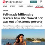 Victoria Unikel Instagram - Hey everyone! I have some exciting news to share - I woke up this morning to a headline from The Independent news declaring me a billionaire! Unfortunately, I have to confess that I'm not actually a billionaire (yet!😄), but thanks to their inspiring headline, I'm feeling more motivated than ever to make it happen. Thank you, The Independent @the.independent , for the boost of confidence - watch this space! 💰💪 #BillionaireGoals #Motivated #TheIndependentNews #WatchThisSpace https://www.independent.co.uk/life-style/self-made-billionaire-escaping-poverty-b2323684.html?amp