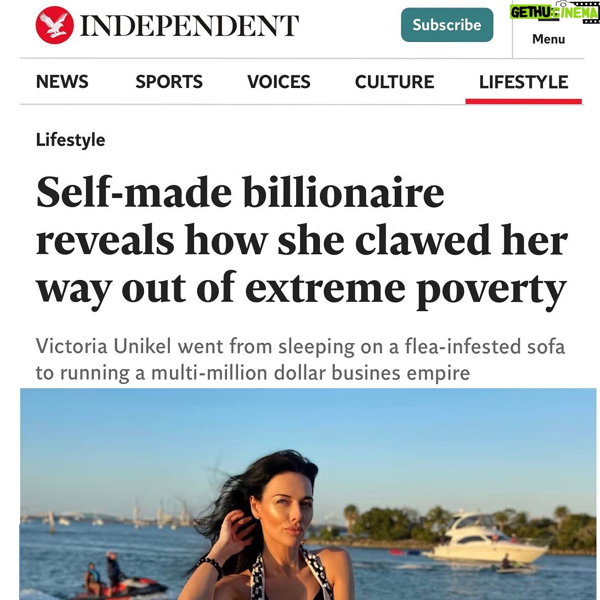 Victoria Unikel Instagram - Hey everyone! I have some exciting news to share - I woke up this morning to a headline from The Independent news declaring me a billionaire! Unfortunately, I have to confess that I'm not actually a billionaire (yet!š), but thanks to their inspiring headline, I'm feeling more motivated than ever to make it happen. Thank you, The Independent @the.independent , for the boost of confidence - watch this space! š°šŖ #BillionaireGoals #Motivated #TheIndependentNews #WatchThisSpace https://www.independent.co.uk/life-style/self-made-billionaire-escaping-poverty-b2323684.html?amp