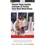 Victoria Unikel Instagram – What a wonderful time I had at Espacio Vogue @espaciovogue @voguemexico @karlamartinezdesalas 
opening ceremony that opened Paraiso Swim Week @paraisomiamibeach in Miami Beach🔥🔥🔥 Great to see Jose Forteza @joseforteza who was wonderful as always 💖