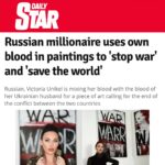 Victoria Unikel Instagram – Thank you @dailystar for spreading the message! We need to stop the wars raging across the planet. We are living in comfort while at the same time there are places where people are dying every day and every second. 

I created my WAR art series to wake people up. My paintings are about the Russia-Ukraine, Syrian, and Israel-Palestine wars. All our blood runs the same color – RED. It’s time to act for peace or we will destroy ourselves and our planet.

#war #contemporaryart #popupart #stopwar #miamiart
