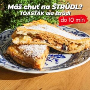 Viktorie Hrazdílková Instagram - Jaký dezert je tvůj nej? 😋 U mě asi vyhrává ŠTRŮDL 😊🍎👌 

TOASŤÁK ALA ŠTRŮDL 😋🍎 

🍎  2 toasty
🍎 1/2 jablka
🍎 skořice
🍎 tvaroh
🍎 rozinky & brusinky
🍎 oříšky
🍎 vejce
🍎 ghee 

Postup: Toasty rozválej, přidej nastrouhané jablko, skořici, tvaroh, rozinky nebo brusinky, oříšky. Potři rozšlehaným vejcem,  toasty přiklop, znovu potři vejcem a opeč na pánvi na troše ghee. Pocukruj nebo použij erythritol jako já, rozřízni a vychutnávej 🤤👌🍎. 

Baví tě mé recepty?👩‍🍳 Podpoř mou tvorbu ❤, sdílením a milým komentem 🥰. 

Chceš cvičit jako já? Přidej se do VIP členství, kde na tebe čeká 300  celých cvičebních lekcí na doma 💪❤️. 

Chceš mít mé rychlé recepty přehledně a pohromadě 👉 podpoř mou tvorbu a objednej si mou NOVOU kuchařku jen za 169 Kč na webu 𝗳𝗶𝘁𝘃𝗶𝗸𝗶.𝗰𝘇 👩‍🍳📖😋 

Nutriční hodnoty toastu ala štrůdl:
B: 10,2g
S: 34,8g
T: 9,7g
267 kcal 

#strudl #snack #jablecnystrudl #svačina #toast #bilkoviny #foodhack #dnesjim #dnesjem #foodporn #jidlo #snidane #dnessnidam #zdravevareni #zdravejidlo #zdravyrecept #rychlyrecept #rychlejidlo #dnesjimfit #vareni #jedlo #recept #foodlover #foodblogger #inspirace #motivace #czechfitnessgirl #hubnuti #fitnesscz #weightlossrecipes