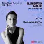 Vildan Atasever Instagram - #ATÖLYE BAŞVURULARI KAPANMIŞTIR. İLGİNİZ İÇİN ÇOK TEŞEKKÜR EDERİZ 🫶🏻 Oyunculuk ve Cast Atölyeleri 📢 Atölyelerimiz kontenjanla sınırlıdır ve başvuru gerekmektedir. 👉 Başvuru Formu: https://bit.ly/atolyeler-form  Oyunculuğu farklı alanlarda deneyimlemenin ve yansıtmanın anlatılacağı atölyede oyuncu @VildanAtasever ile oyunculuk yolculuğundaki aşamalar ve karakter yaratmanın özellikleri üzerinden aktarılacak ve oyunculuk metotları katılımcılar ile paylaşılacak. Cast direktörünün görev ve sorumlulukları ile #audition süreçleri bu atölyede kapsamlıca ele alınacaktır. Ayrıca bu atölyede, oyuncunun kendisi için doğru olan projeye ulaşma yolculuğunda yapabilecekleri ve cast direktörü ile aralarındaki ideal ilişkinin nasıl olabileceği #KurakGünler, #TereddütÇizgisi ve #CamPerde gibi filmlerin cast direktörü @EzgiBaltas eğitmenliğinde incelenecektir. ❗Başvurular değerlendirmeye tabi tutulacak ve başvurusu olumlu sonuçlanan katılımcılara atölye bilet linki ile dönüş yapılacaktır. #VildanAtasever #EzgiBaltaş #SinematekGünleri #SektörBuluşmaları