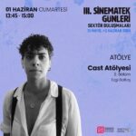 Vildan Atasever Instagram - #ATÖLYE BAŞVURULARI KAPANMIŞTIR. İLGİNİZ İÇİN ÇOK TEŞEKKÜR EDERİZ 🫶🏻 Oyunculuk ve Cast Atölyeleri 📢 Atölyelerimiz kontenjanla sınırlıdır ve başvuru gerekmektedir. 👉 Başvuru Formu: https://bit.ly/atolyeler-form  Oyunculuğu farklı alanlarda deneyimlemenin ve yansıtmanın anlatılacağı atölyede oyuncu @VildanAtasever ile oyunculuk yolculuğundaki aşamalar ve karakter yaratmanın özellikleri üzerinden aktarılacak ve oyunculuk metotları katılımcılar ile paylaşılacak. Cast direktörünün görev ve sorumlulukları ile #audition süreçleri bu atölyede kapsamlıca ele alınacaktır. Ayrıca bu atölyede, oyuncunun kendisi için doğru olan projeye ulaşma yolculuğunda yapabilecekleri ve cast direktörü ile aralarındaki ideal ilişkinin nasıl olabileceği #KurakGünler, #TereddütÇizgisi ve #CamPerde gibi filmlerin cast direktörü @EzgiBaltas eğitmenliğinde incelenecektir. ❗Başvurular değerlendirmeye tabi tutulacak ve başvurusu olumlu sonuçlanan katılımcılara atölye bilet linki ile dönüş yapılacaktır. #VildanAtasever #EzgiBaltaş #SinematekGünleri #SektörBuluşmaları