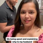 Vinitha Jaganathan Instagram - Hate it when he laughs while I’m arguing 🤬 Tag your irritating partner . . . . . . #couple #reels #instagram