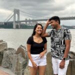 Vinitha Jaganathan Instagram - Goofy us😝😂 @anandh_aj . . . . . . #goofy #love #lol #smile #fun #funny #us #photography #candid #shot #couplegoals #usa #newyork