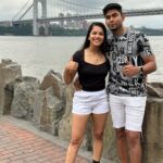 Vinitha Jaganathan Instagram - Goofy us😝😂 @anandh_aj . . . . . . #goofy #love #lol #smile #fun #funny #us #photography #candid #shot #couplegoals #usa #newyork