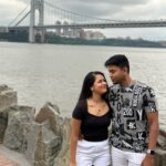 Vinitha Jaganathan Instagram - Goofy us😝😂 @anandh_aj . . . . . . #goofy #love #lol #smile #fun #funny #us #photography #candid #shot #couplegoals #usa #newyork