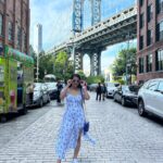 Vinitha Jaganathan Instagram – 🤍💙
.
.
.
.
.
.
#dumbo #brooklyn #bridge #newyork #nyc #new #outfitoftheday #instagood #instafashion #instadaily #ootd #love #smile #goodvibes
