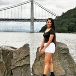 Vinitha Jaganathan Instagram - 🖤🤍 . . . . . . #photooftheday #photography #park #instagood #instafashion #instadaily #blackandwhite #bridge #love #smile