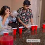 Vinitha Jaganathan Instagram - Vini claims that she won 🧐 watch again and comment below who won. Anandhuuu (or) Vini . . . . #game #fun #funny #insta #instagram #instagood #reels #reelsinstagram #reelitfeelit #contentcreator #couple #usa #instadaily #instalike #love #smile #lol #fyp #explore #explorepage #comedy