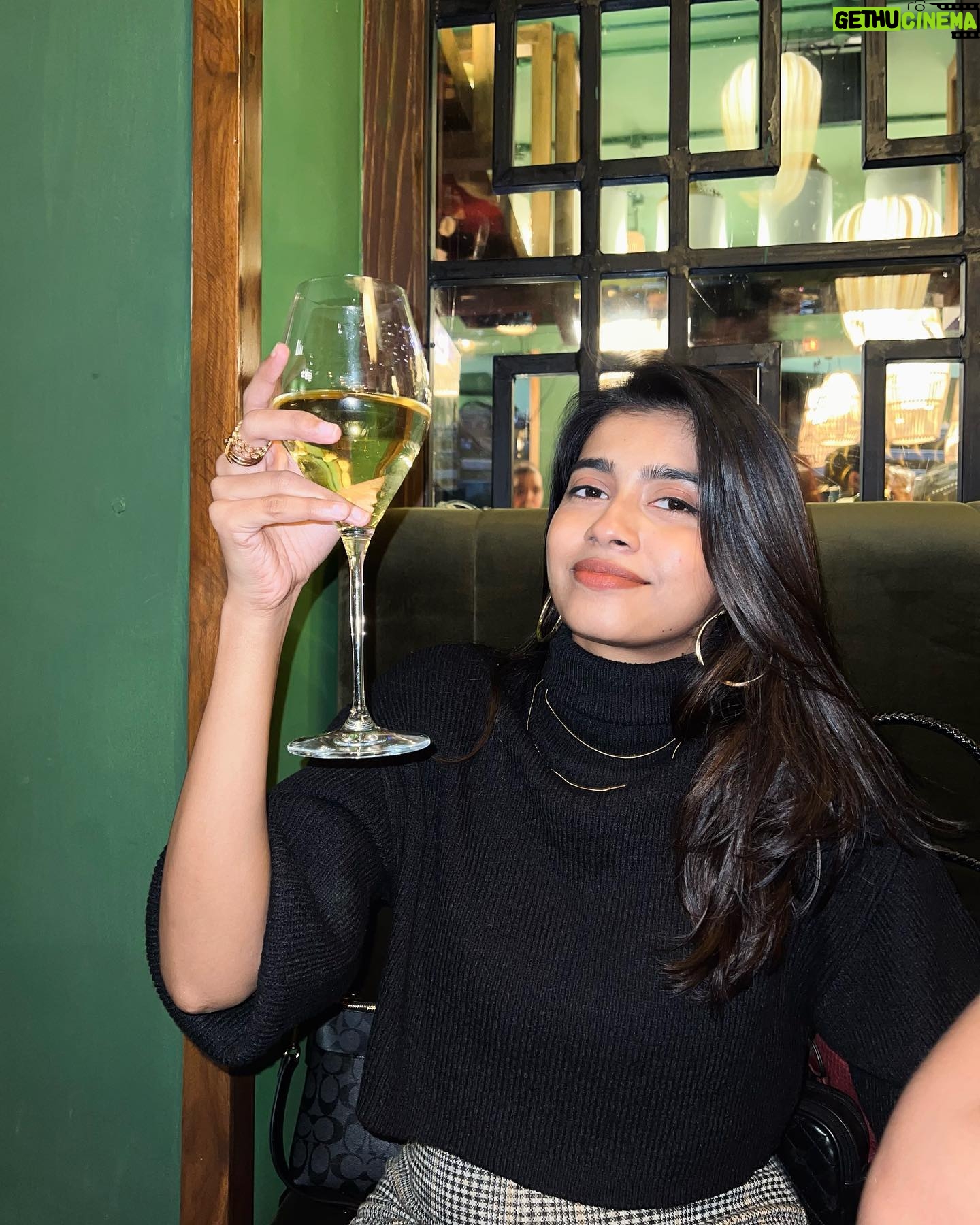 Vinsu Rachel Sam - 10K Likes - Few days into 2023, and I have already undergone all the emotions shown in these photos 🤙🏻
.
.
It may seem like I can’t keep this glass of wine aside, but I assure you I’m not an alcoholic. In fact, I’m far from it #generalknowledge