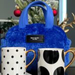Violet McGraw Instagram - Thank you @katespadeny for this amazing bag and all the holiday treats! Especially these gorgeous polka dot mugs to drink my hot cocoa in all season long!! #tistheseason #gift #grateful #attitudeofgratitude #katespade #katespadeny