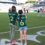 Violet McGraw Instagram - Thank you @lagalaxy for another super fun night!!! Can’t wait to do it again soon!! #soccer #lagalaxy
