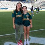 Violet McGraw Instagram - Thank you @lagalaxy for another super fun night!!! Can’t wait to do it again soon!! #soccer #lagalaxy