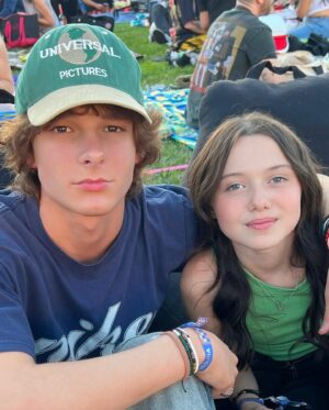 Violet McGraw Instagram - Thank you @cinespia for hosting me and my sister @madeleinemcgraw we had so much fun! #cinespia