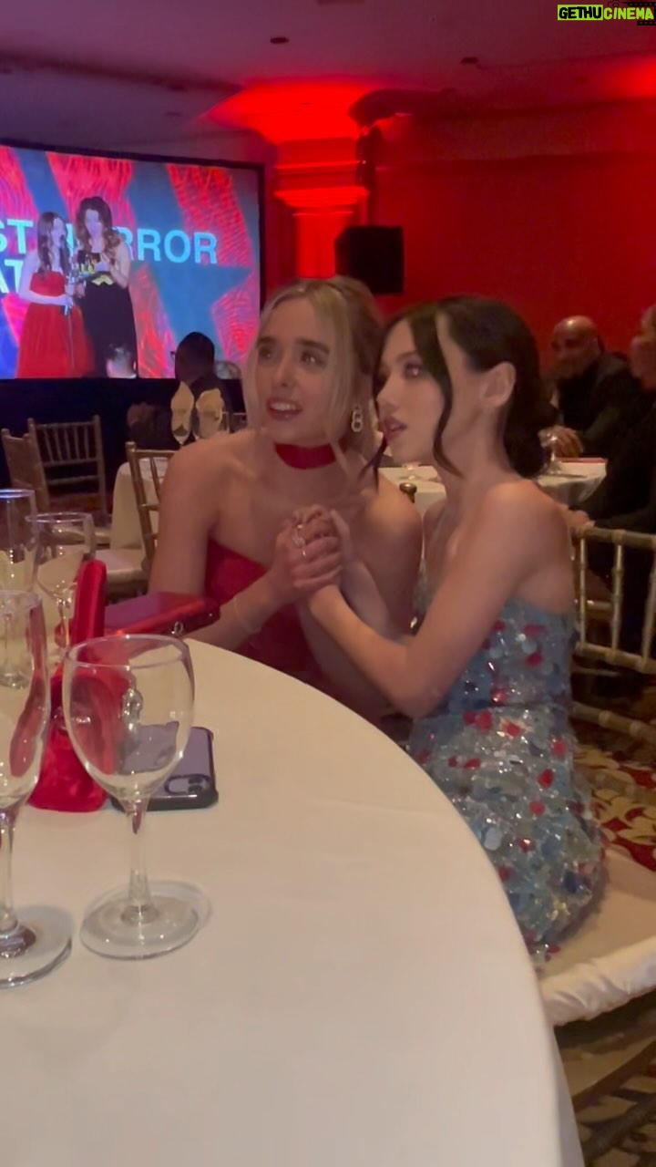Violet McGraw Instagram - Experiencing this moment with @violetmcgraw is something Iβll forever cherish β€οΈ Huge thank you to @hollywoodcreativealliance #AstraAwards for this incredible award. I love my @meetm3gan family so much!! Thank you @atomicmonster @blumhouse @universalpictures for believing in us and this film!! π: @hairbybradleyleake β¨: @styledbylmc π: @lethanhhoa_official π : @betseyjohnson π: @jeffreylevinson π: @ettika @heymaeve