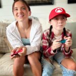 Violet McGraw Instagram - I am so grateful to finally have a Nintendo Switch of my own! Thank you @nintendoamerica for all the cool stuff!! @madeleiennmcgraw and I are having a great summer, but this made it even better. Even @iamrudytooty agrees! #nintendoswitch #thankyou #gift #freeproduct