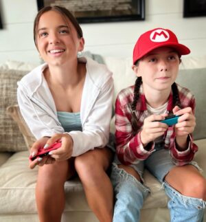 Violet McGraw Instagram - I am so grateful to finally have a Nintendo Switch of my own! 
Thank you @nintendoamerica for all the cool stuff!! @madeleiennmcgraw and I are having a great summer, but this made it even better. Even @iamrudytooty agrees! 

#nintendoswitch #thankyou #gift #freeproduct