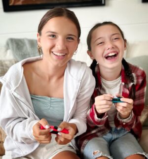 Violet McGraw Instagram - I am so grateful to finally have a Nintendo Switch of my own! 
Thank you @nintendoamerica for all the cool stuff!! @madeleiennmcgraw and I are having a great summer, but this made it even better. Even @iamrudytooty agrees! 

#nintendoswitch #thankyou #gift #freeproduct
