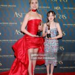 Violet McGraw Instagram - Last night at the @hollywoodcreativealliance #AstraAwards was a dream! Loved getting to spend it with @madeleinemcgraw and @jennadavis So proud of our movie @meetm3gan Thank you @blumhouse @universalpictures @atomicmonster for an experience of a lifetime! Hair: @_douglasjack Makeup: @jennanicoleofficial Stylist: @veronica.graye Fit: Purse @meliebianco Shoes @shopcider Jewels @idyl Dress @georgeshobeika