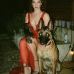 Violett Beane Instagram – A night of caviar and murder to celebrate @deathdetailshulu 2-part finale out tomorrow 🔪🩸 Find out who’s behind all of it. 

Fav model partner. Moose boy @itsamandalim 

Styling. @itsamandalim 
Hair   Makeup. Meeee
Dress. @marialuciahohan24 
Heels. @brunomagliofficial 
Jewels. @davidyurman 
Gloves. @laelosnessofficial 
Bag. @simkhai