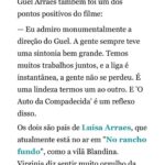 Virginia Cavendish Instagram - Além do teaser do #oAutodaCompadecida2, hoje também saiu essa linda matéria da Tábata Uchoa para o @jornaloglobo | @colunaplay | @anna.luiza.santiago. Uma entrevista que começou falando sobre tabalhos, mas que também passou por temas importantes de minha vida. Obrigada, Tábata, pela delicadeza nas palavras e no entendimento. Adorei! Obrigada a toda a equipe.🌹 🔗 A matéria completa já está disponível no site oglobo.globo.com/play. Vai lá conferir e me conta o que achou!!! ✨😁✨ 📸 foto 1: @brunacastanheira #virginiacavendish #autodacompadecida #autodacompadecida2 #cinemabrasileiro #comedia #filme #filmebrasileiro #arianosuassuna