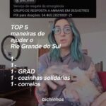 Virginia Cavendish Instagram - Gente, quem puder doar, por favor, qualquer valor ajuda. Quem não puder, compartilha! Porto Alegre precisa da ajuda de todo mundo. Obrigada @oijuvi pelo vídeo! ✨🌷🌷✨ Seguem os dados: CUFA Central Única das Favelas PIX: doacoes@cufa.org.br alimentos não-perecíveis da cesta básica, higiene pessoal e itens de vestuário Saiba como em @cufabrasil e @cufars GRAD Grupo de Resposta a Animais em Desastres PIX: 54.465.282/0001-21 saiba mais em @grad_ _brasil COZINHAS SOLIDÁRIAS PIX: enchentes@apoia.se Site: apoia.se/enchentesRS saiba mais em @mtstbrasil e @cozinhassolidariasmtst CORREIOS & FAB Correios em SÃO PAULO e PARANÁ FAB base aérea de Brasília - DF FAB base aérea do Galeão - RJ alimentos não-perecíveis da cesta básica, higiene pessoal e itens de vestuário Todo apoio ao Rio Grande do Sul! Venceremos! Muito obrigada!! ✨✨✨🌷🌷🌷
